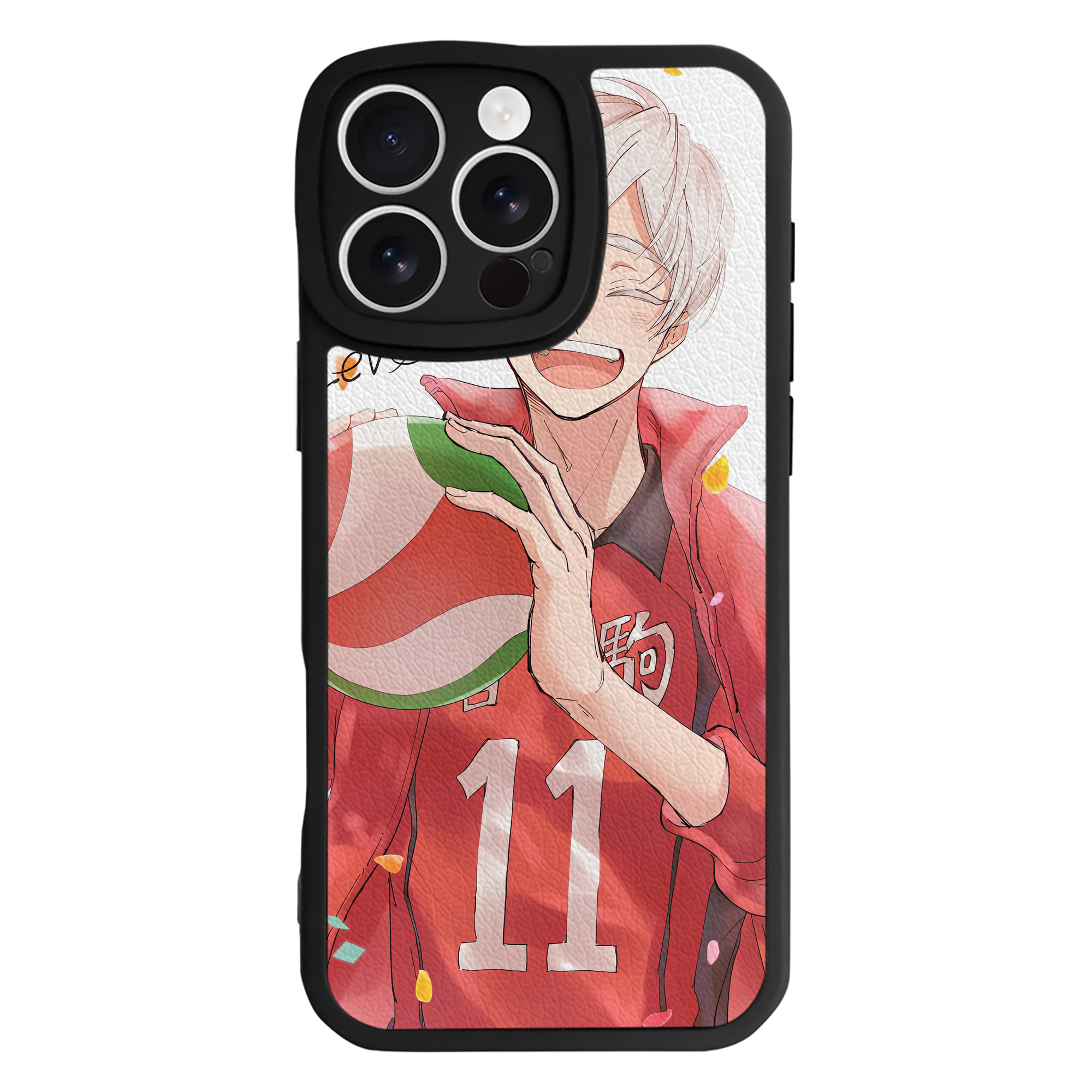 （画像用） ハイキュー!! Haikyu!! 【iPhone 16シリーズ対応】シリコンスマホケース（レザー調） 材質：シリコン